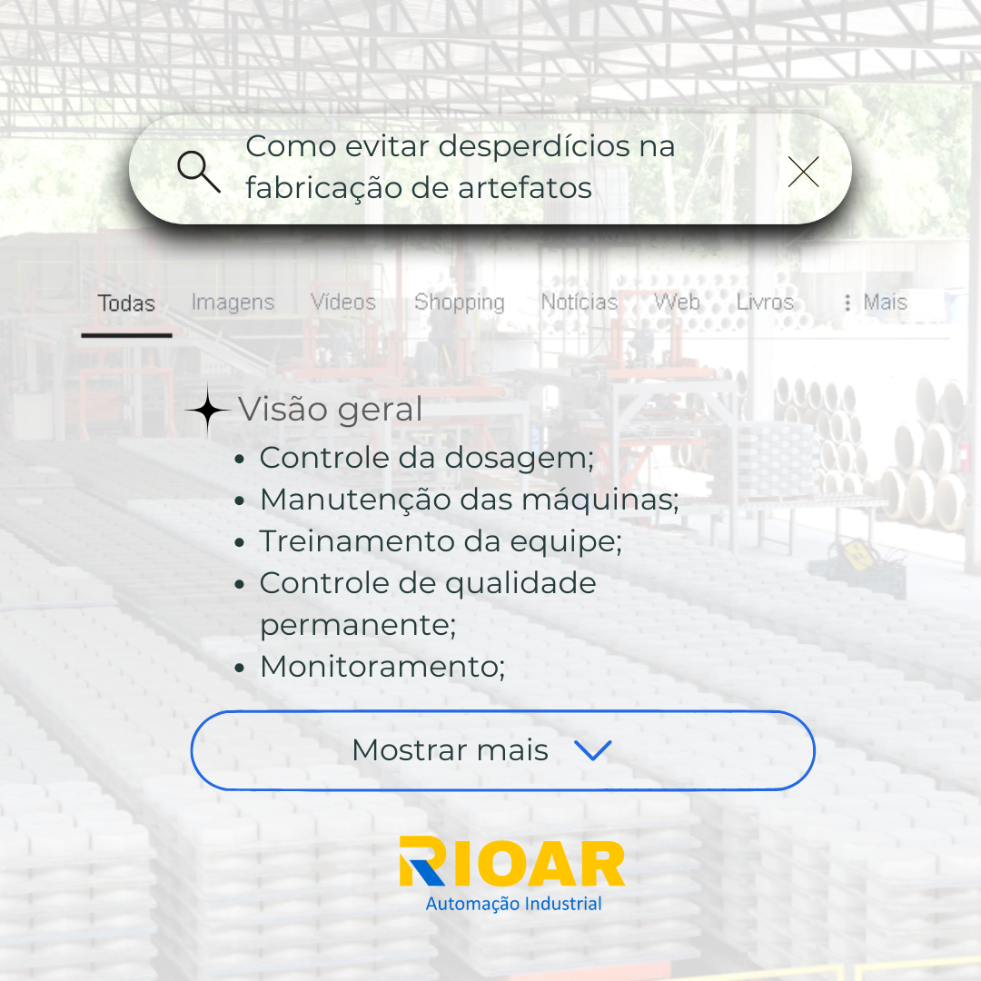 Como evitar desperdícios na fabricação de artefatos