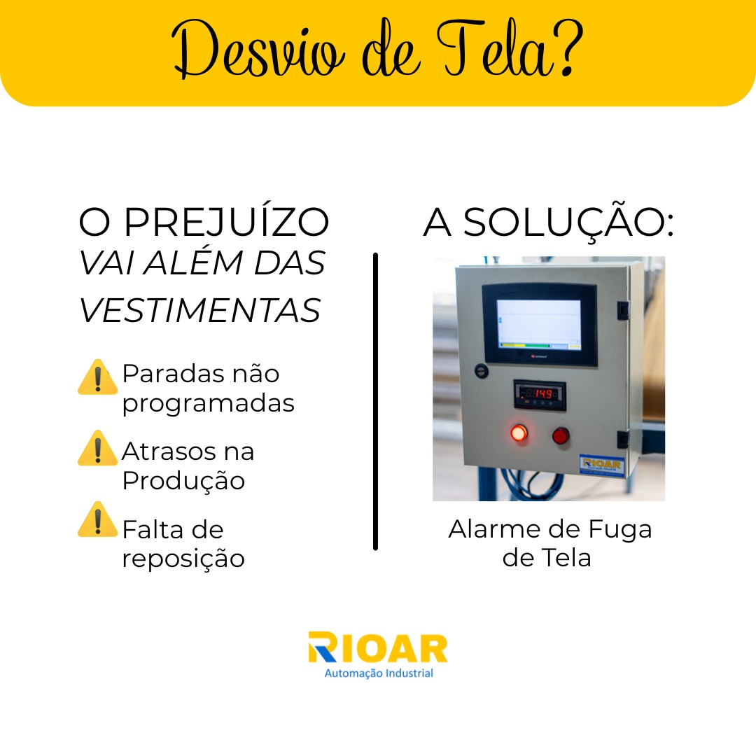 Falha no sistema de regulagem da tela