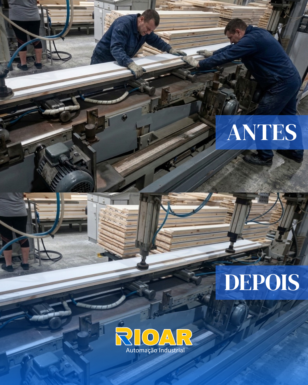 ANTES X DEPOIS DA AUTOMAÇÃO